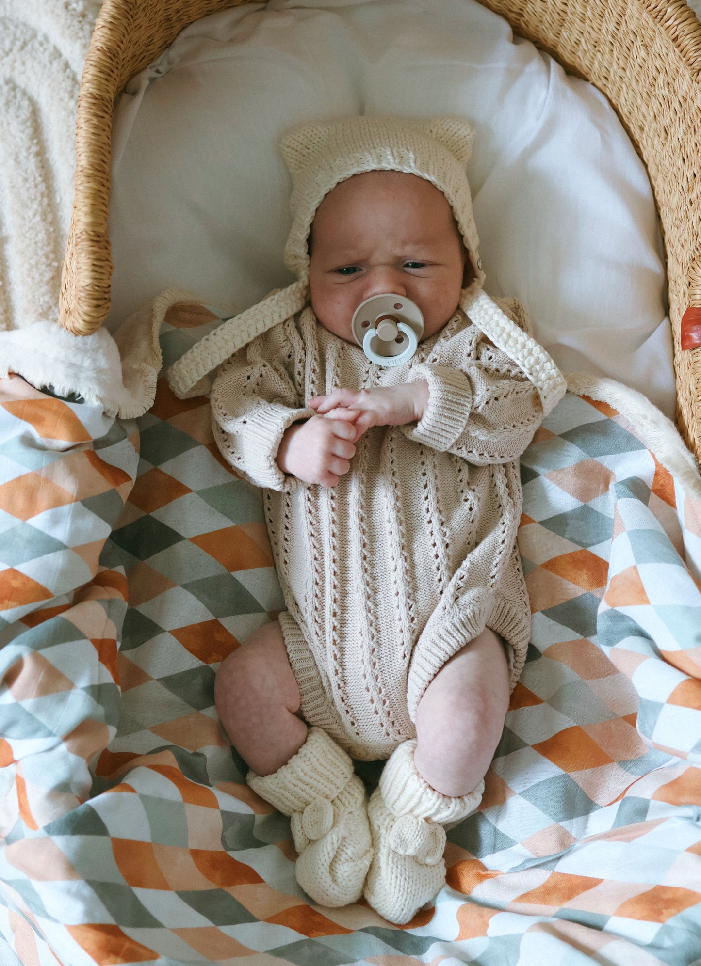 Harlequin Fur Lined Cot Blanket