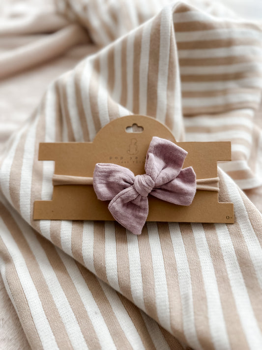 Baby Bow Headband - Lilac