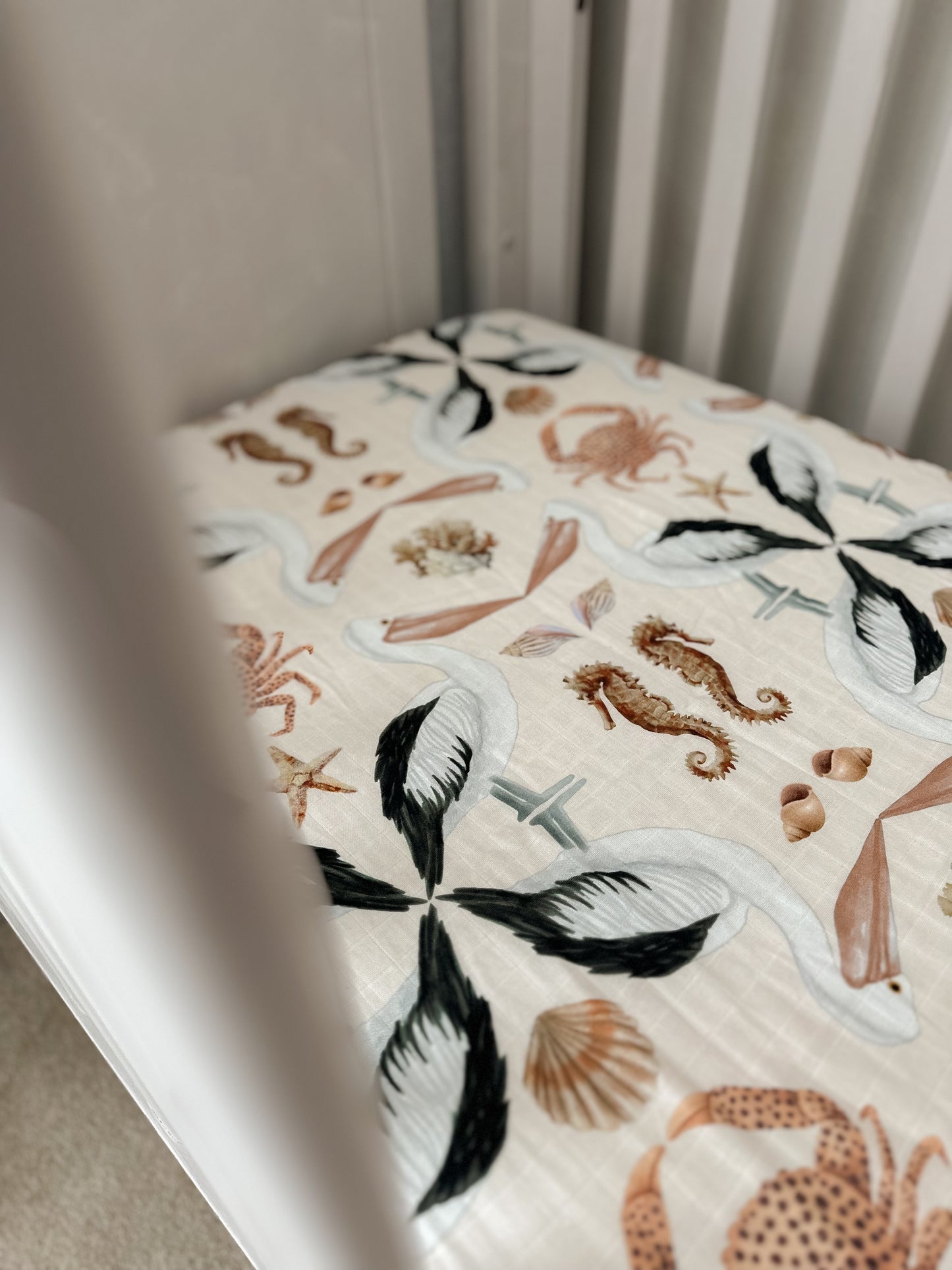 Barrier Reef Fitted Cot Sheet