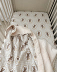 Ted & Duck Fur Lined Cot Blanket