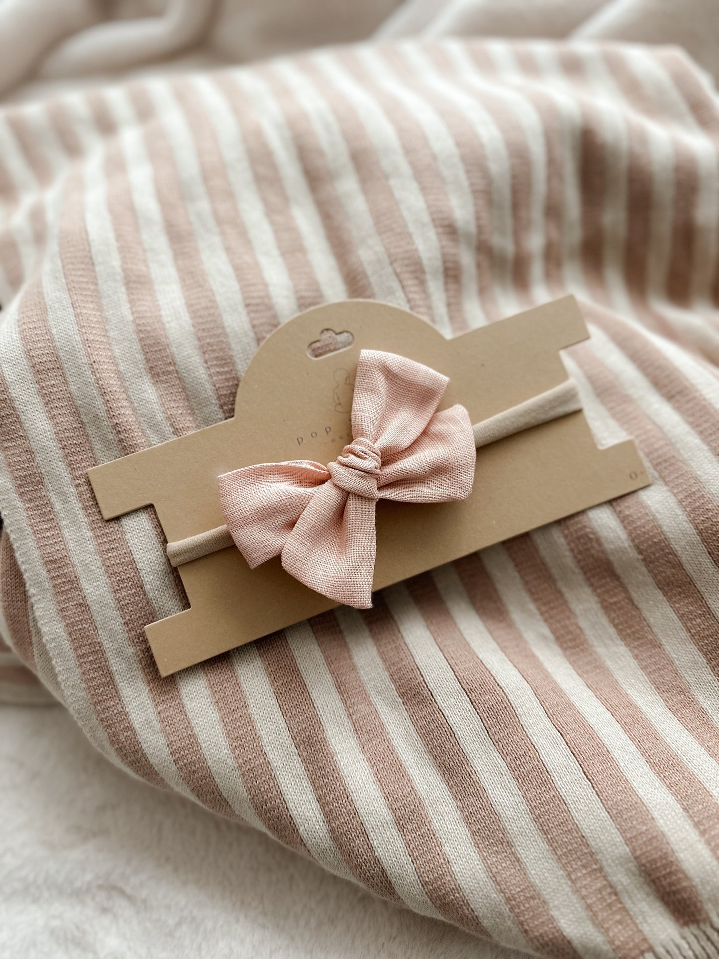 Baby Bow Headband - Blush