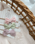 Velvet Bow Headband - Pink