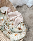 Fringed Everlasting Fur Lined Cot Blanket