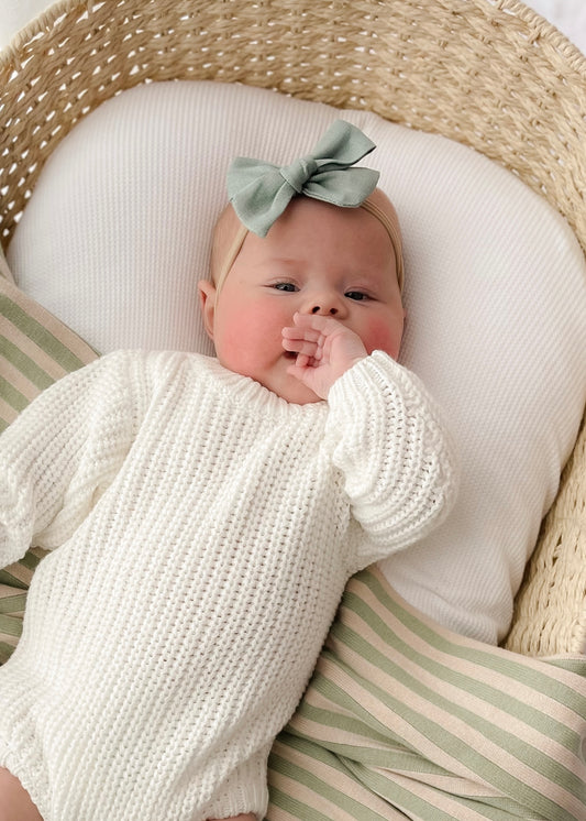 Baby Bow Headband - Teal