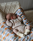 Harlequin Fur Lined Cot Blanket