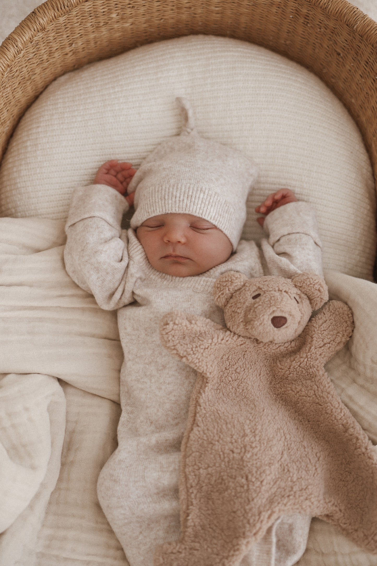 Little Teddy Comforter Toy - Biscuit