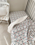 Bow Peep Fur Lined Cot Blanket