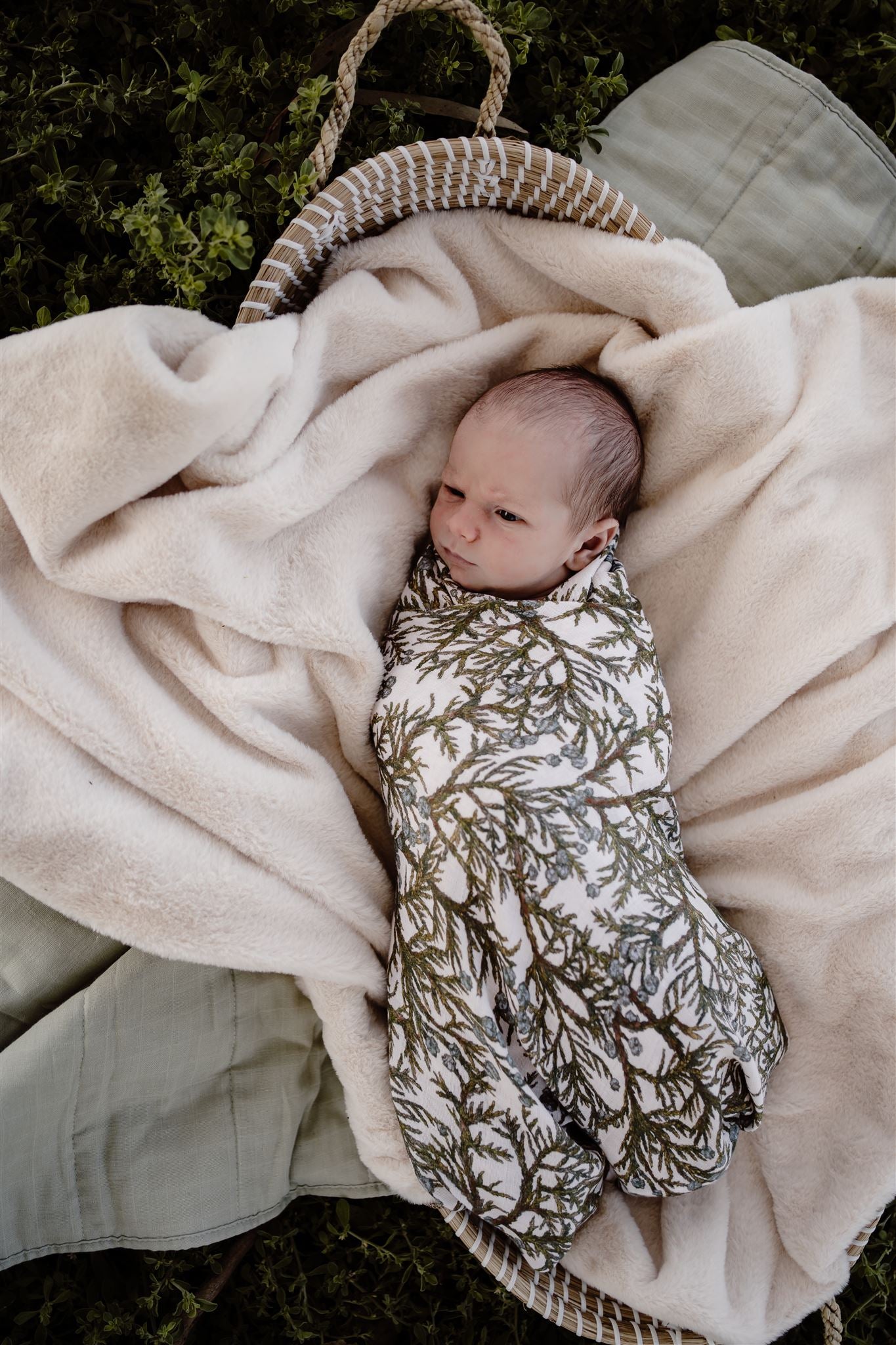 pine tree swaddle