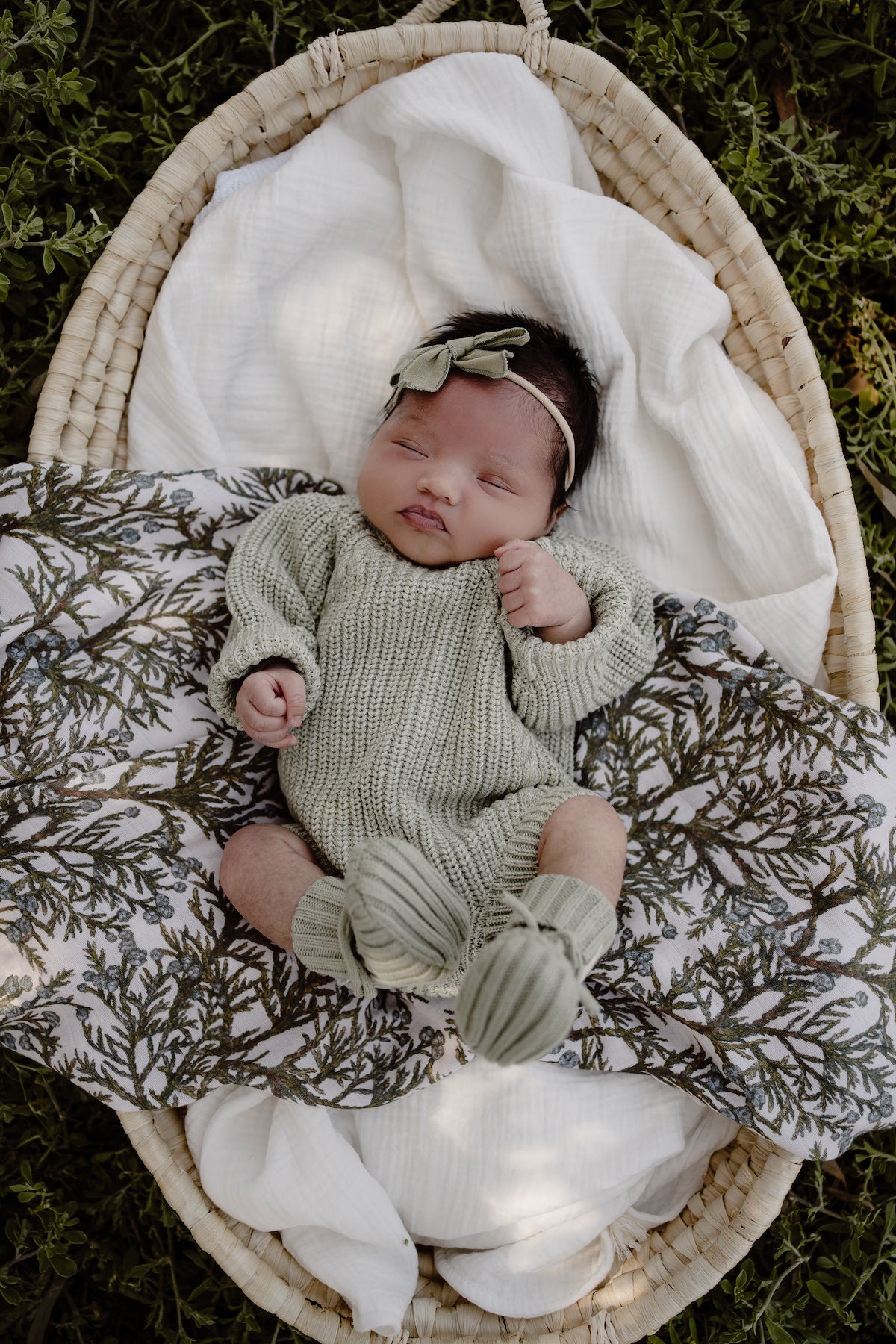 baby juniper swaddle