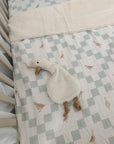 Goosey Gander Fur Lined Cot Blanket