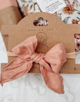 Muslin Bow Headband - Sorbet