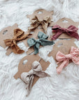 Muslin Bow Headband - Sorbet